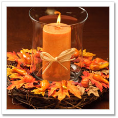 Easy Autumn Pumpkin Wreath Centerpiece