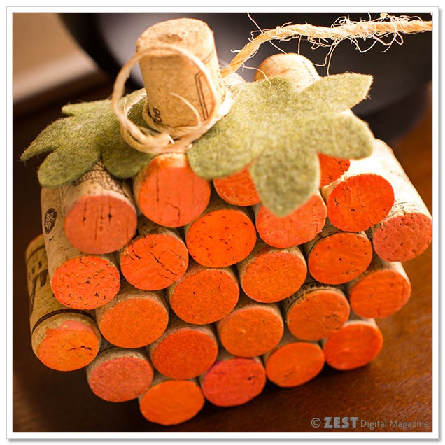 How to Make a Wine Cork Pumpkin