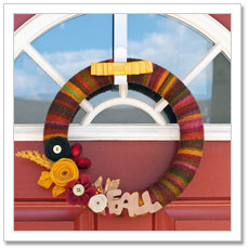 Fall Yarn Wreath