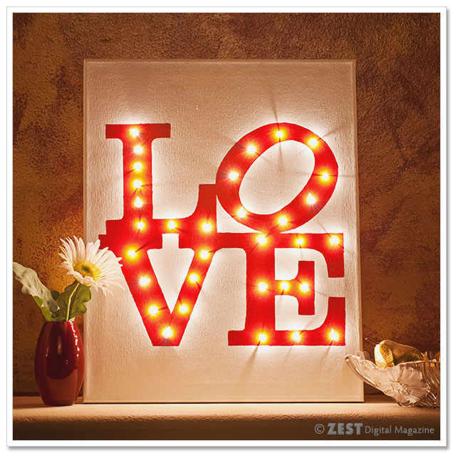 Illuminated LOVE Canvas