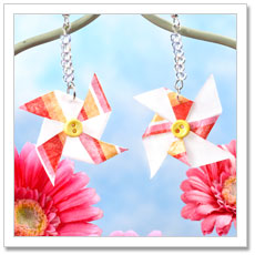 DIY Pinwheel Earrings