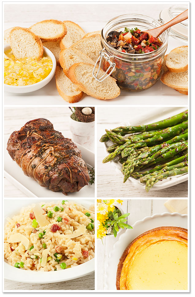 Spring Lamb Dinner Menu