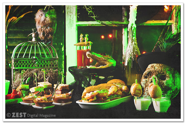 Voodoo On The Bayou Halloween Decor and Food