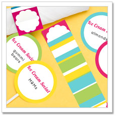 Ice Cream Social ~ Free Printables and Recipe