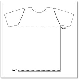 DIY Ombre T-Shirt Scarves