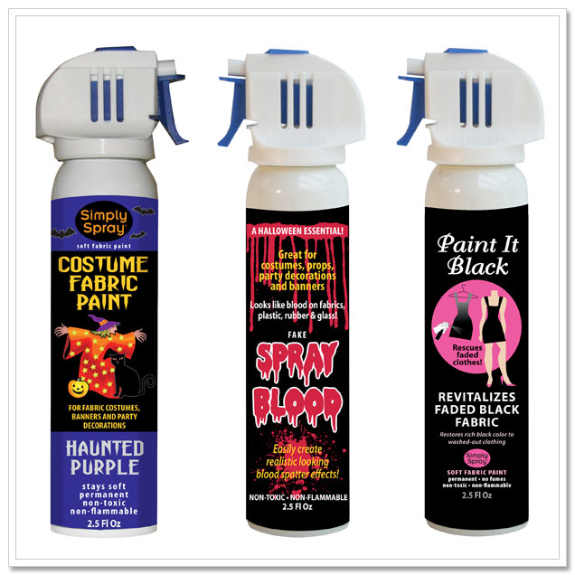 DIY Halloween Costumes and Spider Stockings with Simply Spray Fabric Paints
